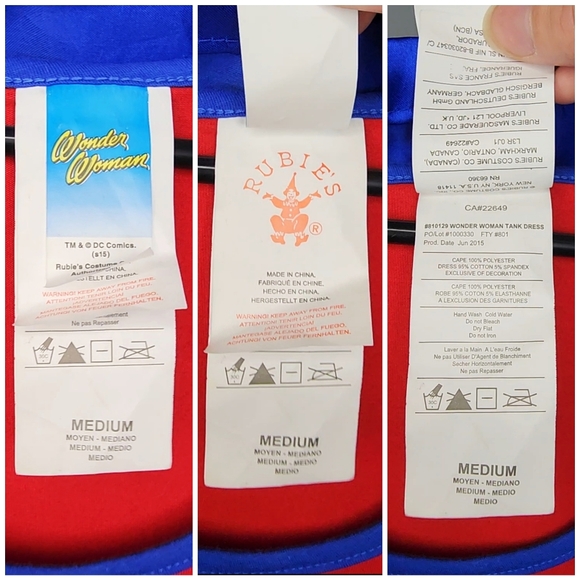 Wonder Woman Bodycon Costume Dress - Picture 10 of 10